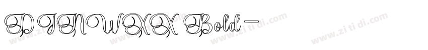 DINWXX Bold字体转换